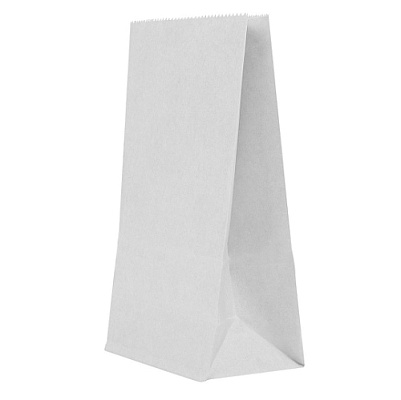 Пакет бумажный "на вынос" 320х180х370мм 80г/м2 цвет Белый (х1/400)
